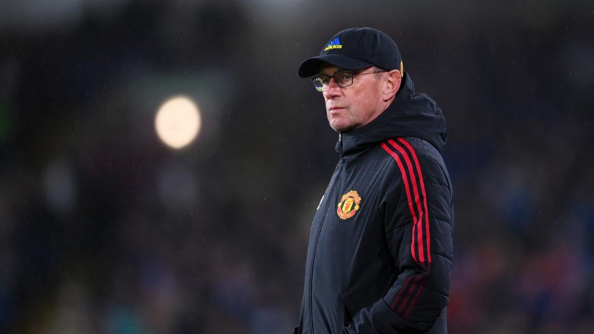 Ralf Rangnick pertanyakan keputusan wasit karena anulir gol MU untuk kedua kalinya melawan Burnley. (Foto: Getty Images/Laurence Griffiths)
