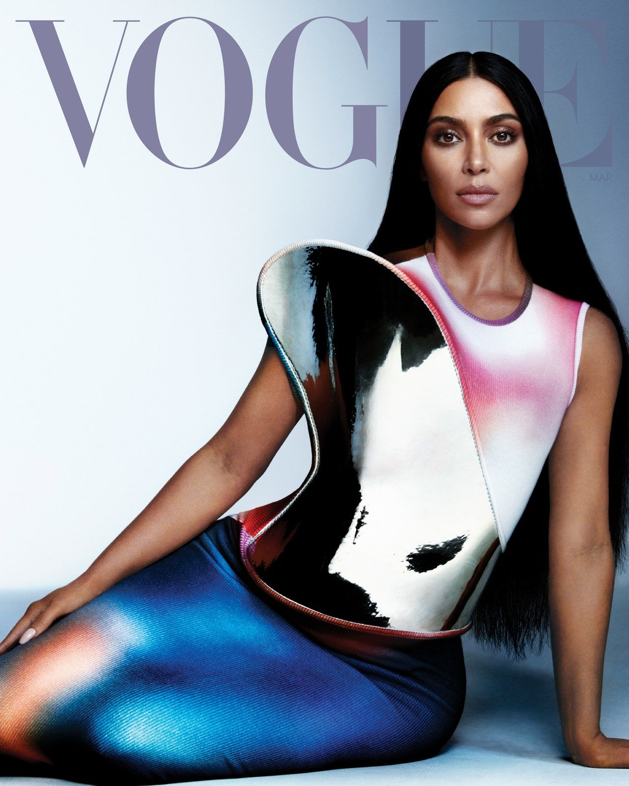 Kim Kardashian di Vogue Maret 2022
