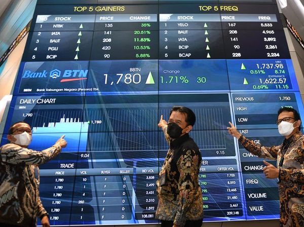 Saham BTN Menguat 3% di HUT ke 72