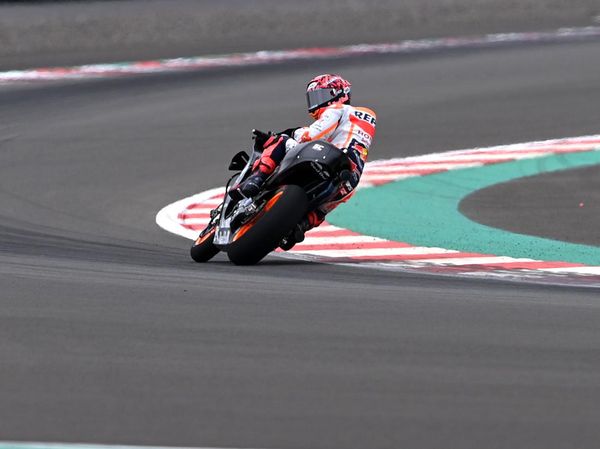 Aksi Marc Marquez Jajal Sirkuit Mandalika