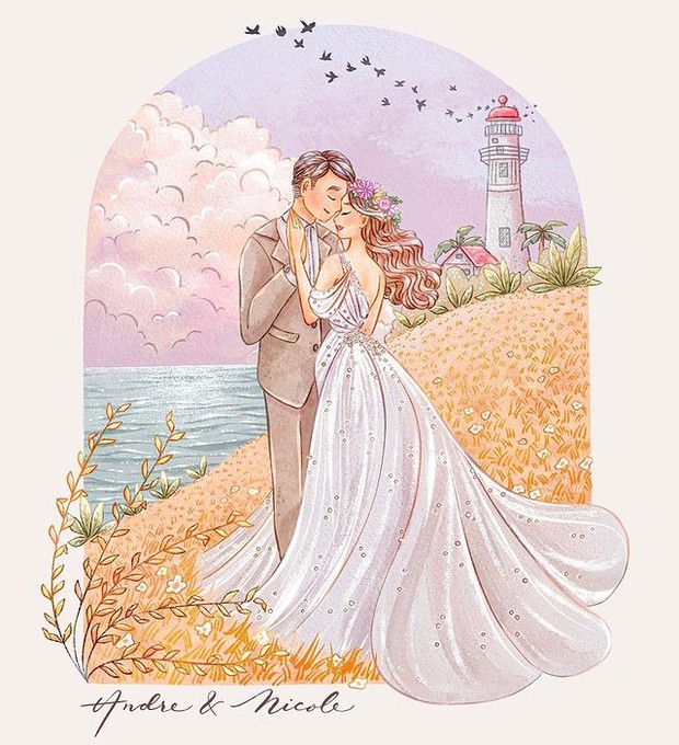 Couple Ilustration by Hi. Shiso / foto: instagram.com/hi.shiso Couple Ilustration by Hi. Shiso