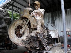 Sirkuit Mandalika Makin Cantik, Ada Patung Jokowi Naik Motor