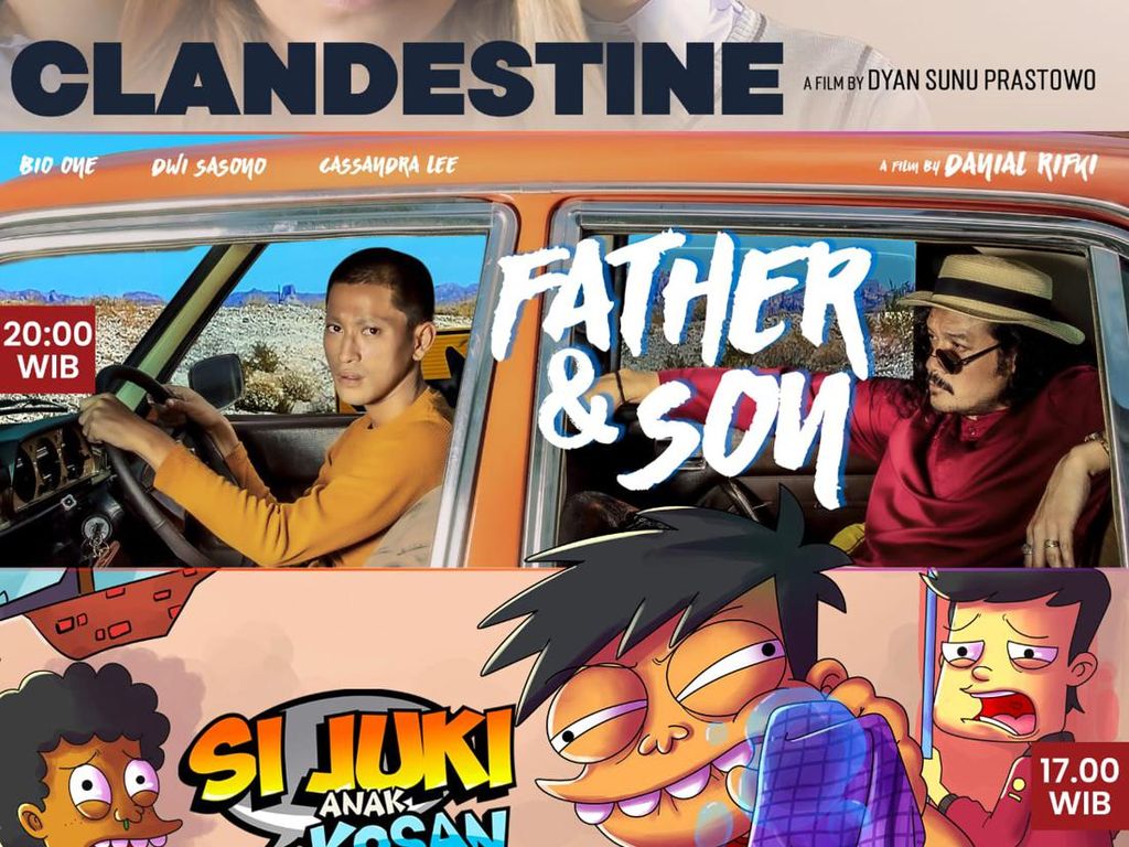 Clandestine, Father & Son, dan Si Juki Anak Kosan Tayang di KlikFilm