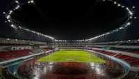 Melihat Kemegahan Stadion Jatidiri Semarang di Malam Hari