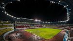Melihat Kemegahan Stadion Jatidiri Semarang di Malam Hari
