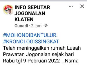 ABG Klaten Pamit Sekolah Tapi Tak Pulang Akhirnya Ditemukan ABG Klaten Pamit Sekolah Tapi Tak Pulang Akhirnya Ditemukan