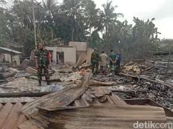 24 Kios Dagangan Warga di Tebo Jambi Hangus Terbakar