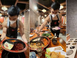 Bikin Salting! Makan Hotpot di Sini Dilayani Pelayan Tampan Bertubuh Kekar