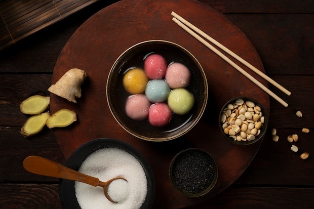 Cara penyajian tangyuan
