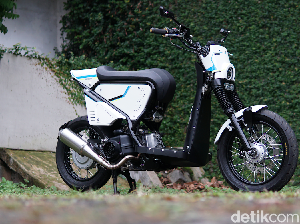 Skutik Sangar! Modifikasi Motor Matic Suzuki Address Jadi Flat Tracker Skutik Sangar! Modifikasi Motor Matic Suzuki Address Jadi Flat Tracker