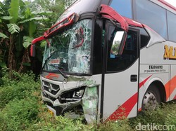 Sopir Bus Penabrak 8 Kendaraan di Ring Road Ketandan Jadi Tersangka!