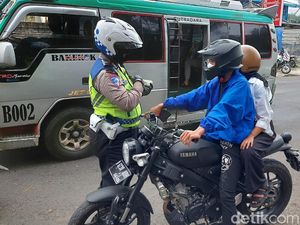 103 Motor Berknalpot Bising Terjaring Razia di Kawasan Wisata Lembang