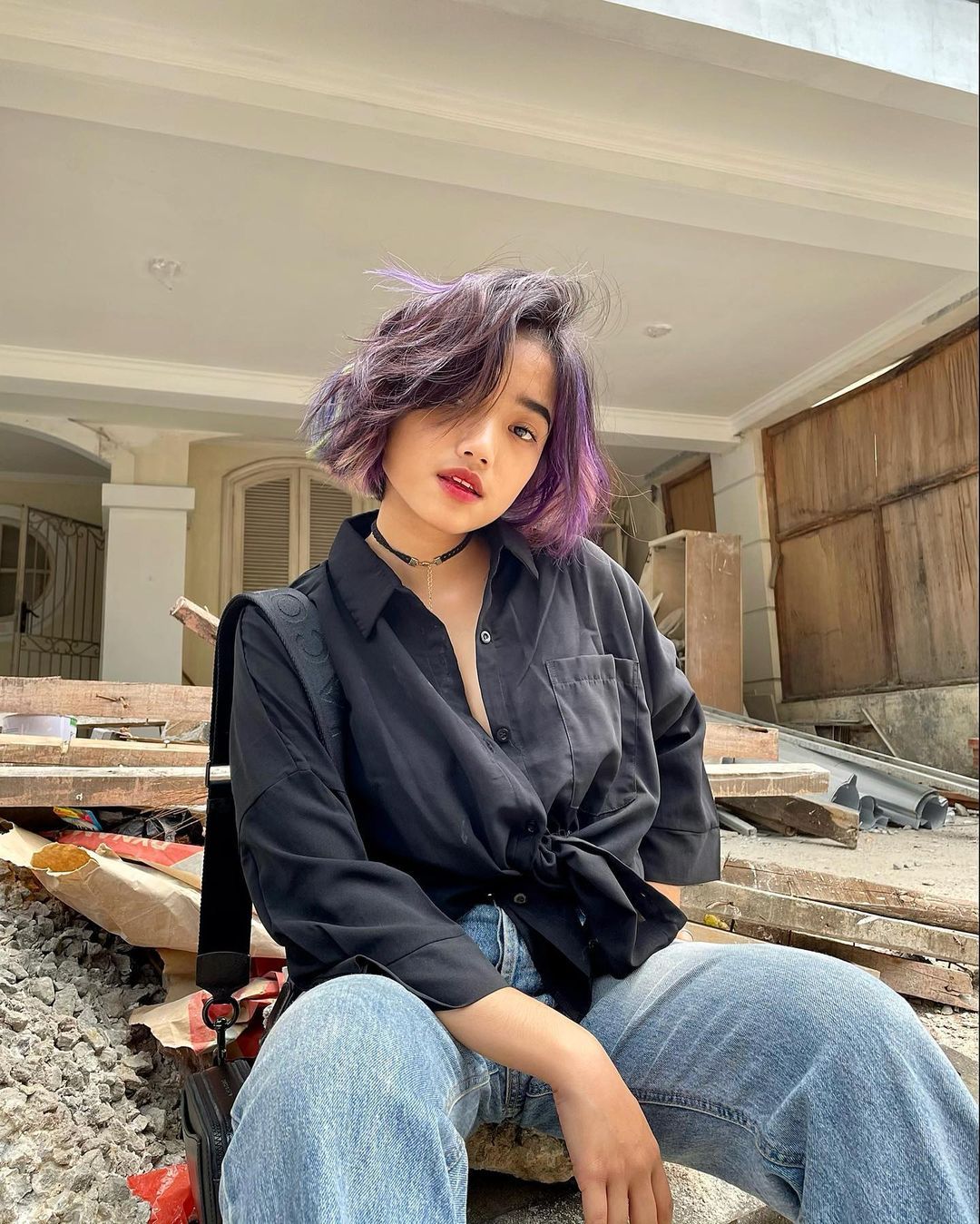 Potret Fuji dengan Colourful Hair