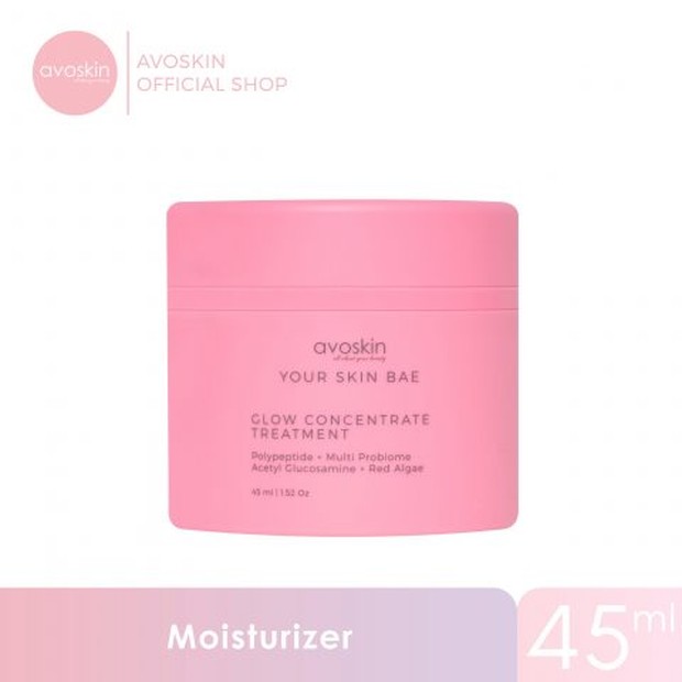 Avoskin Your Skin Bae Glow Concentrate Treatment Polypeptide + Multi Probiome + Acetyl Glucosamine + Red Algae/Foto: Dokumentasi Avoskin Avoskin Your Skin Bae Glow Concentrate Treatment Polypeptide + Multi Probiome + Acetyl Glucosamine + Red Algae