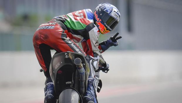 Alex Marquez di Hari Terakhir Tes MotoGP Mandalika 2022.