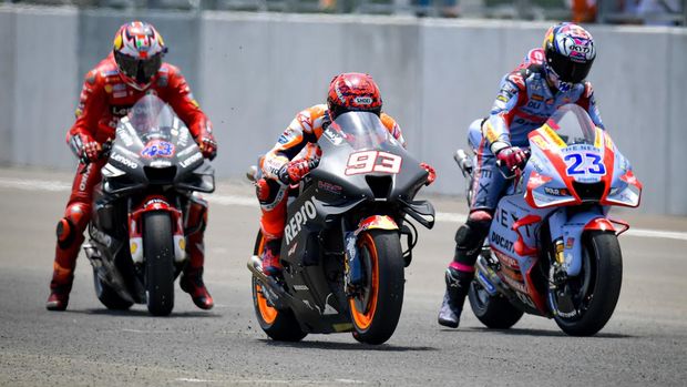 Marc Marquez, Enea Bastianini di Hari Terakhir Tes MotoGP Mandalika.