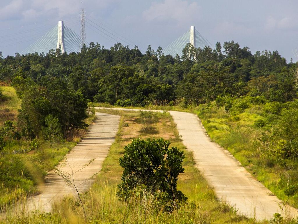 Begini Kondisi Jalan ke Jembatan Penghubung IKN Begini Kondisi Jalan ke Jembatan Penghubung IKN