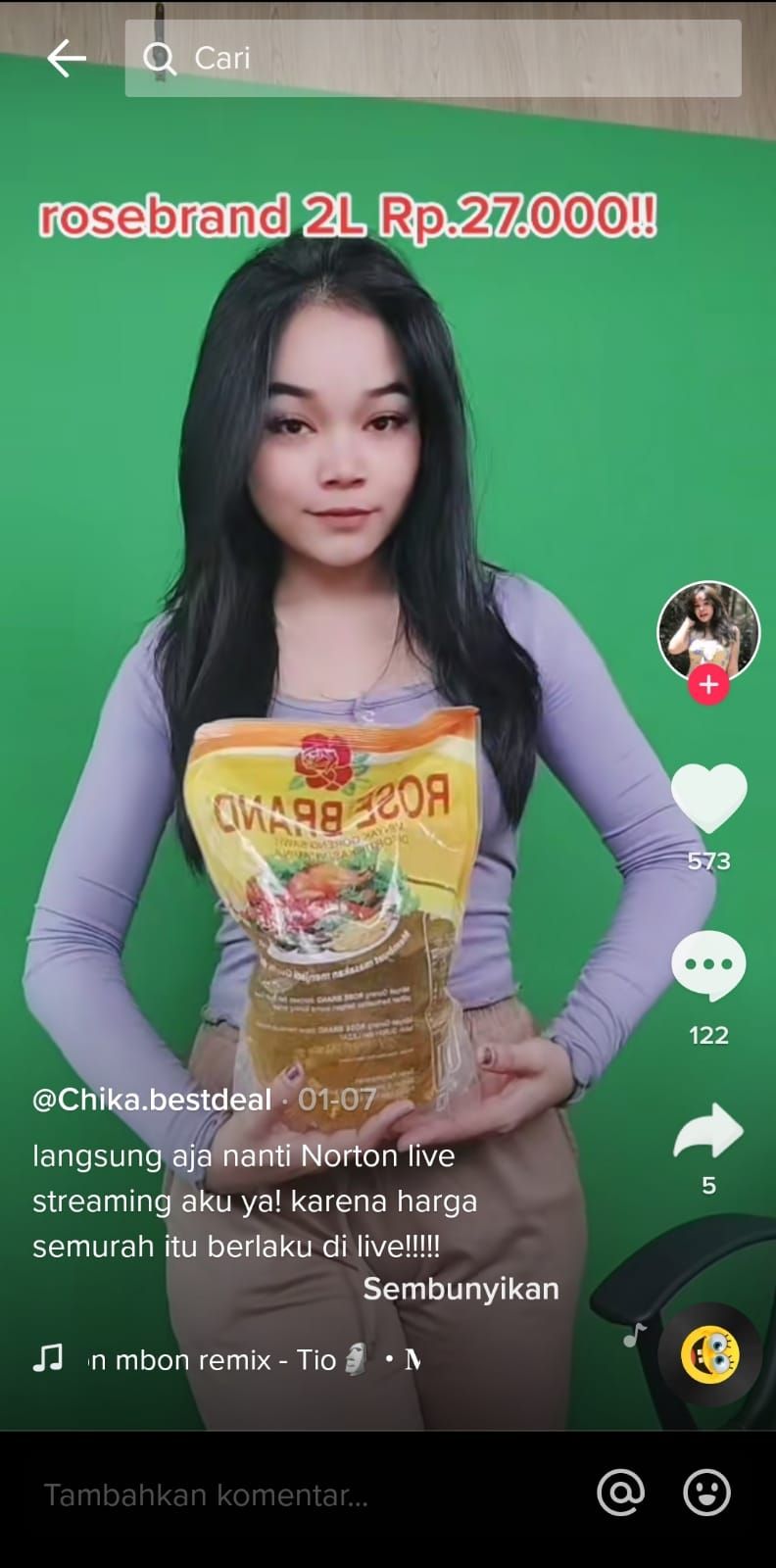 Minyak Goreng Murah di TikTok