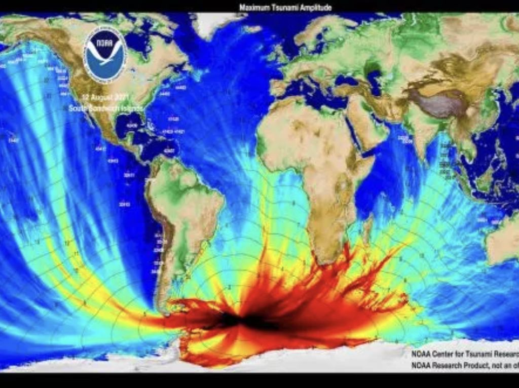Ilmuwan Deteksi Gempa Gaib Picu Tsunami 10.000 Km