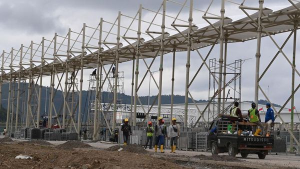 Penampakan Terkini Pembangunan Tribun Penonton Sirkuit Mandalika