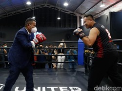 Vicky Prasetyo dan Hotman Paris Bertinju di Atas Ring, Siapa yang Menang?