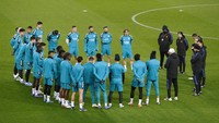 Pertahanan Madrid cukup kukuh dengan baru kebobolan 3 gol dalam 6 pertandingan. Tim asuhan Carlo Ancelotti sudah mencatatkan sebanyak 4 clean sheet di liga Champions musim ini. (REUTERS/Gonzalo Fuentes)