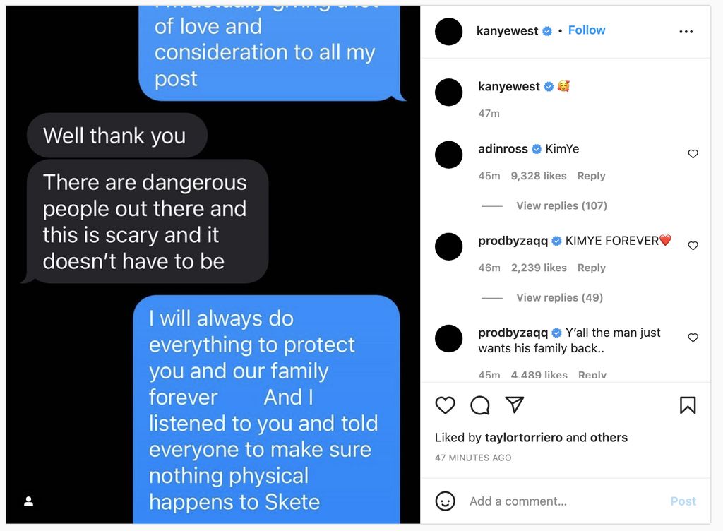 Pesan Kim Kardashian kepada Kanye West soal kekhawatiran atas penyerangan terhadap Pete Davidson