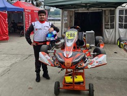 Pebalap Tanada Racing Ini Senang Debut di Kelas Senior Kejurnas Gokar 2022