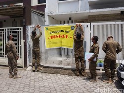 Puluhan Rumah Tak Ber-IMB di Kota Mojokerto Disegel Satpol PP