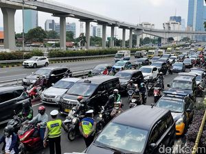 Ada Demo Buruh, Begini Kondisi Lalin Depan Kemenaker