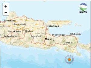 Gempa M 2,5 Terjadi di Banyuwangi