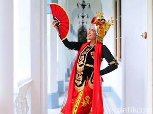 Anggunnya Istri Panglima TNI Saat Kenakan Kostum Gandrung Banyuwangi