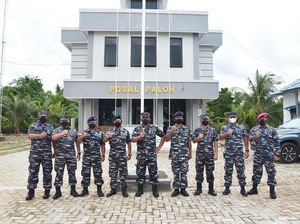 Komandan Lantamal XII Tinjau Posal Paloh dan Temajuk Kalbar
