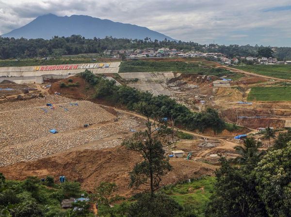Progres Terkini Bendungan Kering Penangkal Banjir Jakarta