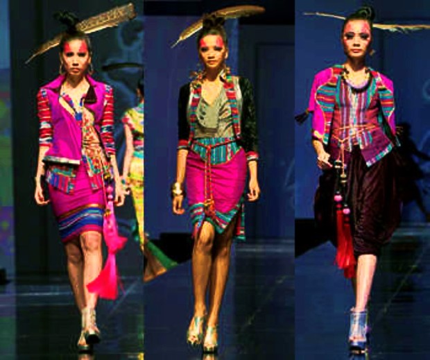 Peragaan Busana Tenun Ulap Doyo/Foto : budaya-indonesia.org Tema Aristocrat diusung oleh desainer Defrico Audy dalam Jakarta Fashion Week 2012