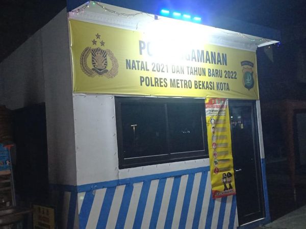 Penampakan Pos Lantas di Bekasi yang Dilempar Molotov