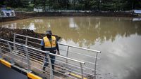 Begini Penampakan Kolam Retensi Pengendali Banjir di Bandung-Cimahi
