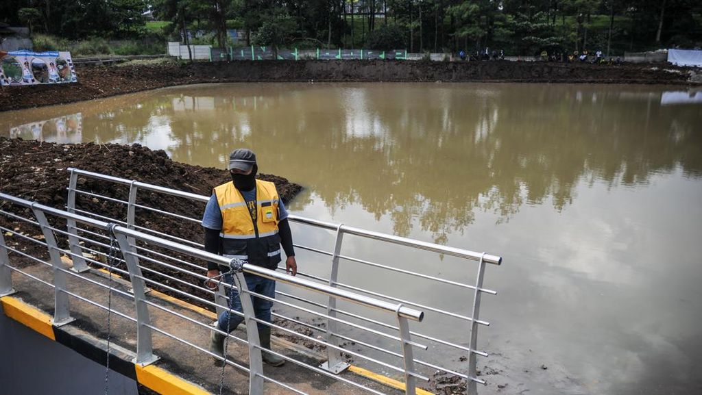 Begini Penampakan Kolam Retensi Pengendali Banjir di Bandung-Cimahi