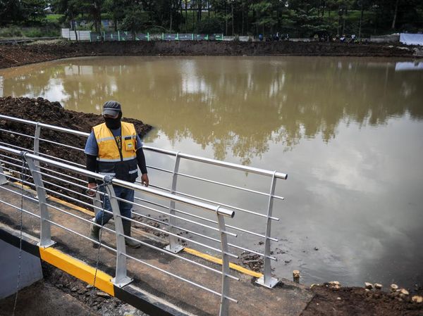 Begini Penampakan Kolam Retensi Pengendali Banjir di Bandung-Cimahi