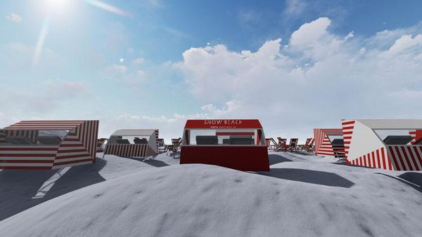 Potret Snow Beach, Nuansa Pantai di Tengah Salju