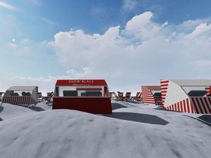 Potret Snow Beach, Nuansa Pantai di Tengah Salju