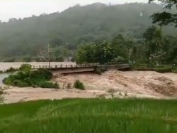 Sungai di Gowa Sulsel Meluap, Jalan hingga Sawah Kebanjiran