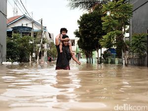 Penampakan Terkini Banjir di Pondok Gede Permai Bekasi
