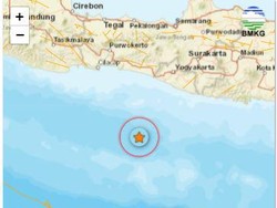 Gempa M 2,8 Goyang Laut Selatan Bantul Pagi Ini