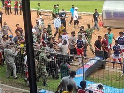 Laga Persedikab Vs Maluku FC Ricuh, Wasit Kena Pukul