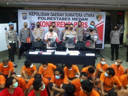 Dalam 2 Pekan, Polisi Tangkap 48 Bandit yang Bikin Resah Warga Medan