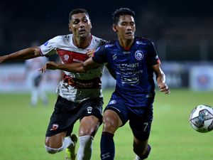 Hasil Liga 1: Tekuk Madura United, Arema Kukuh di Puncak
