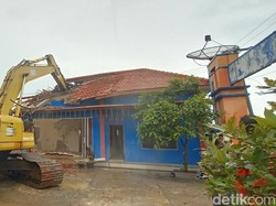 Rumah Terakhir di Lokalisasi LI Pati Dibongkar Juga, Bupati: Belum Berizin