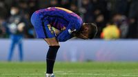 Foto: Raibnya Logo Barca dari Jersey Ferran Torres di Babak Kedua