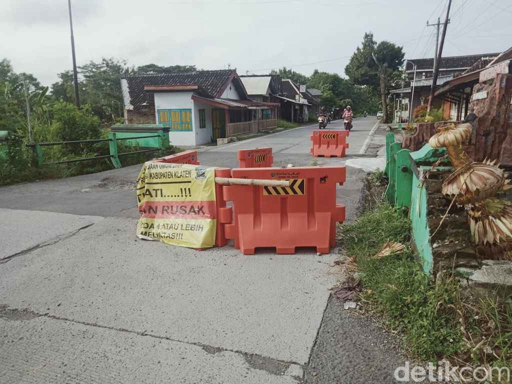Jembatan Jalan Lingkar Delanggu Klaten Rusak, Kapan Diperbaiki?